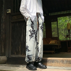 港风冰丝扎染抽绳休闲裤男风休闲裤有套装88798P45控68，男装休闲裤，星座226-1