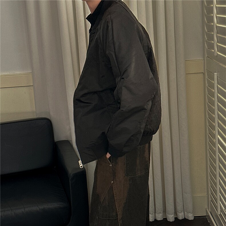 新款主推冬季潮牌棉衣棒球服外套男痞帅风A351-AJ2646-P125控188,男装棉衣,电商A351