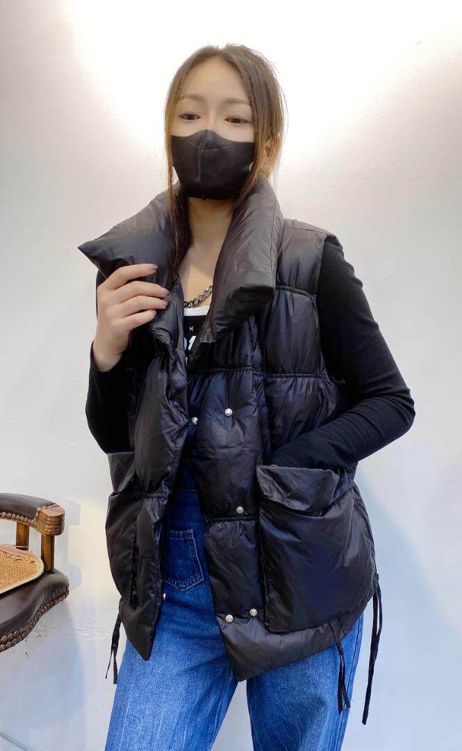 翻领大兜马甲，女装马甲，帝瀛 DY