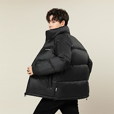 冬季加厚男士字母印花羽绒服潮流外套休闲青年A266-YR2513-P215，男装羽绒服，电商A266