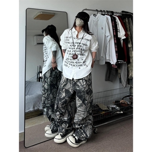 【有货】cleanfit白色字母衬衫男高级感痞帅长袖衬衣1288LL-P39图片