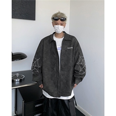 皮夹克男女款拉链休闲宽松百搭街头棒球服外套，男装夹克，星座716-2