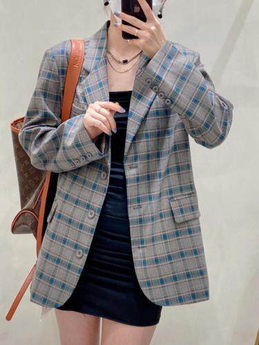 格子西装，女装西装，M&G