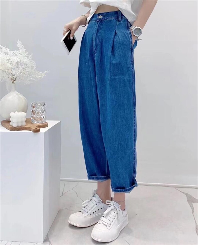 韩款牛仔休闲裤，女装休闲裤，斯帛芬迪