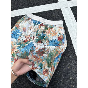 美式字母涂鸦短裤男款夏休闲运动裤五分裤子男装XZ212-QDK555-P31图片