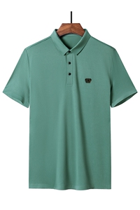 夏季新款男士翻领短袖t恤中年有领男装上衣服休闲POLO衫图片