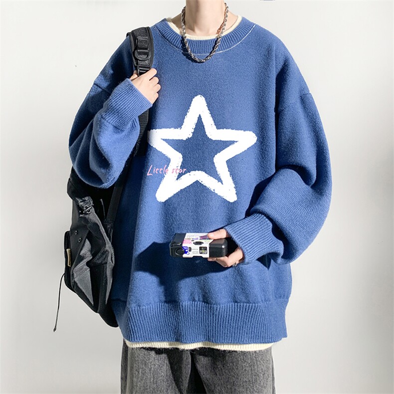 控78假两件毛衣男大码加绒针织衫男毛线衣M80286-P55加绒P70,男装针织衫/毛衣,电商A040