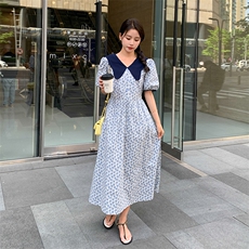 【新款有现货】小众碎花连衣裙82366-P105-K145，女装连衣裙，辉之琳