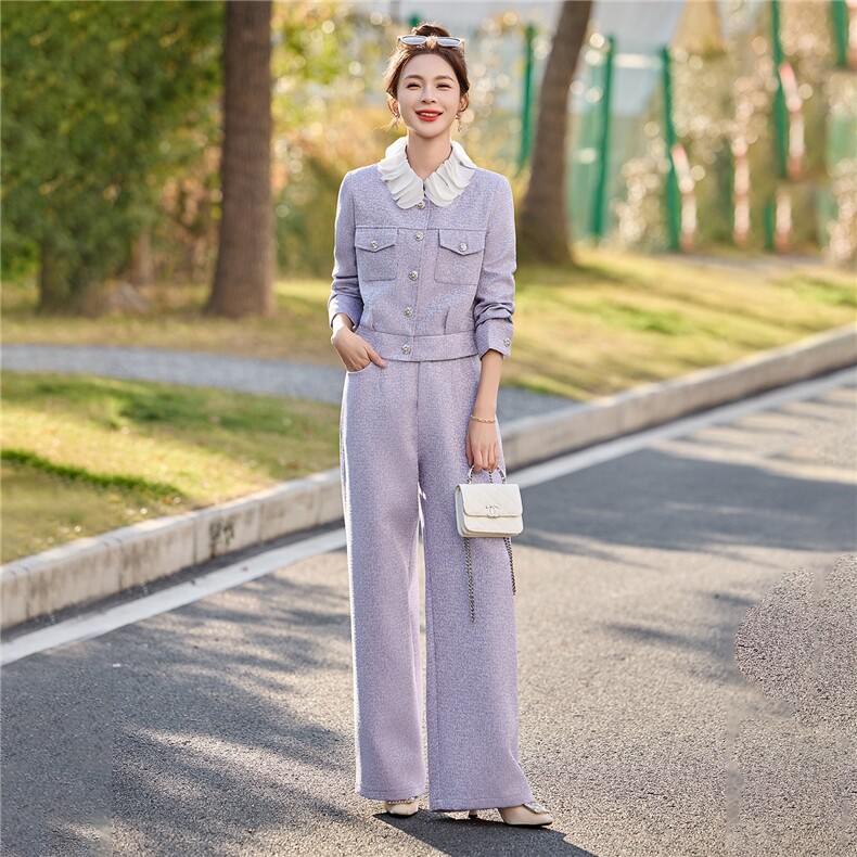 2026春季港风小香风新款淑女气质御姐炸街两件套套装,女装套装/套裙,伊仟回