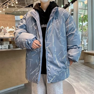 运动双面穿棉衣男女款冬季加厚保暖棉袄潮牌情侣面包棉服W132/P70图片