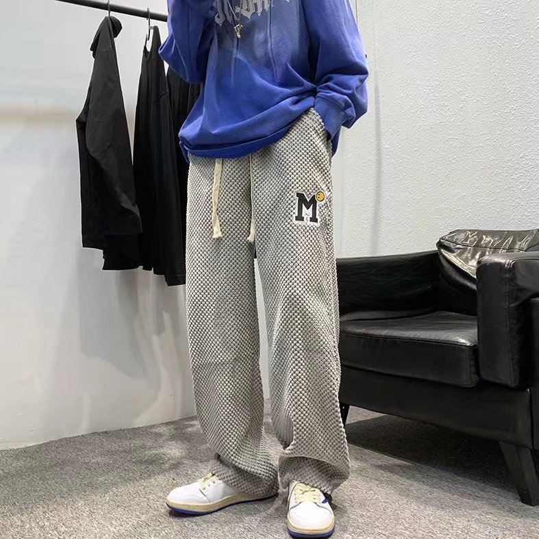 休闲裤男秋季韩版潮牌运动裤菠萝格裤子A551P42图片