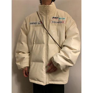 EQ156 冬季新款港风炸街痞帅机车服加厚皮棉衣棉服宽松外套男P118图片