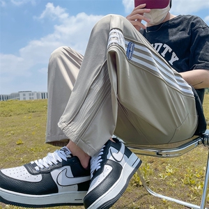 抖音高品质夏季冰丝薄款休闲九分裤男BK231-P45控68图片