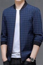 2023年秋季新款夹克男士中年潮流时尚男装上衣商务休闲薄款外套，男装夹克，电商B212（原钱塘6029）