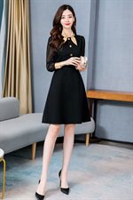 连衣裙文艺优雅时尚年轻瘦身舒适，女装连衣裙，魅影