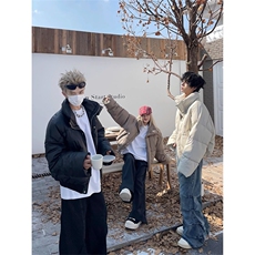 现货[网图]加厚保暖高街小众设计感痞帅棉服男5D3063-TP70不，男装棉衣，电商A102