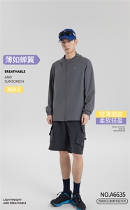 2025年夏季长款长袖修身型连帽拉链双侧网孔款果冻轻凉衣时尚百搭图片