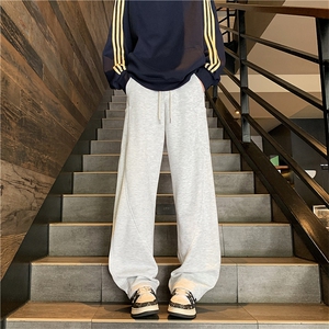 2024新款美式解构拼接弯刀卫裤宽松直筒休闲长裤男现货 K8197-P43图片