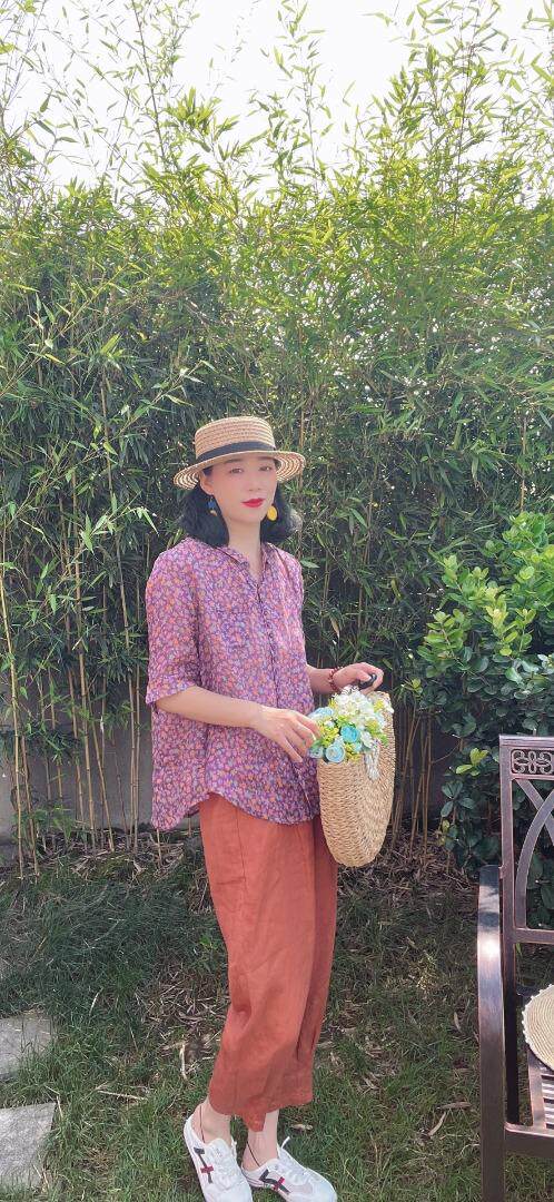 纯苎连衣裙小衫裤子裙子衬衣 时尚风 风淑女风休闲风，女装连衣裙，川哲