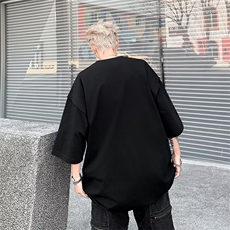 2024春夏季新款男休闲圆领立体口袋短袖T恤GT132P32，男装T恤，星座1116-2