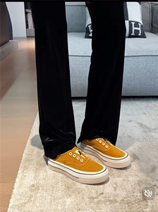 葡萄妈studiolee一脚蹬圆头厚底百搭休闲板鞋帆布鞋春秋2025新款图片