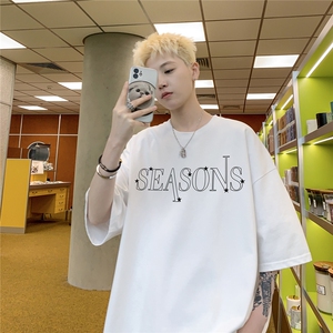 潮牌街头宽松ins半袖上衣休闲男士hiphop短袖T恤 D328-T469-P28图片