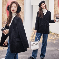 2023新款冬装纯色羽绒外套羽绒服配围巾90白鸭绒，女装羽绒服，众宇琦