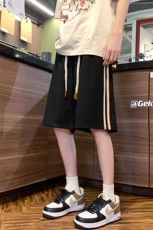 8XL-M冰丝薄款垂感撞色特大码休闲运动五分短裤DK1509P35控48，男装休闲裤，电商D206-1