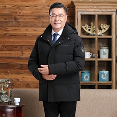 2025年冬男士渐变品质爷爷装保暖加厚御寒白鸭绒羽绒服男H32-P160，男装羽绒服，星座1210A