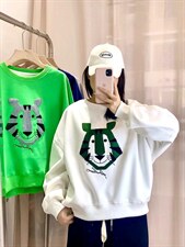 可爱的毛巾绣小老虎卫衣，女装卫衣/绒衫，著朴