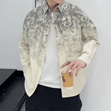高品质纯棉280克加厚寸衫外套墨染时尚店主社会小伙新款CS61P68，女装短外套，星座301B-1