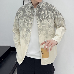 高品质纯棉280克加厚寸衫外套墨染时尚店主社会小伙新款CS61P68图片
