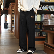 抖音品质夏季新款泡泡格松紧冰丝宽松休闲裤B315-K23386-p45控58，男装休闲裤，电商B315