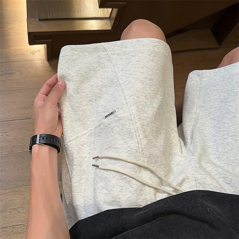 重磅华棉高品质美式高街拼接短裤休闲运动五分裤DK8599-特价P29图片