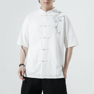 新款风刺绣汉服时尚唐装华夫格T329-P58-控75图片