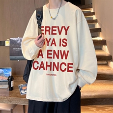 抖音得物供货量大从优可提供视频美式长袖T恤CT803特P25，男装T恤，电商A486-1