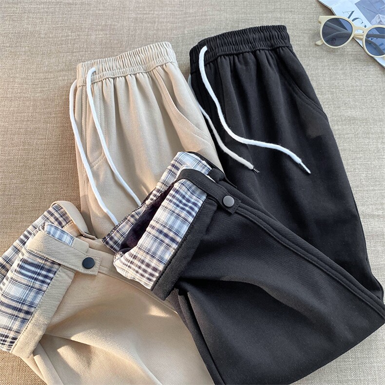 XTYDF双十一主推！秋冬格子翻边纽扣设计加绒男休闲裤1303A-ZY042-P55，男装休闲裤，星座715-1