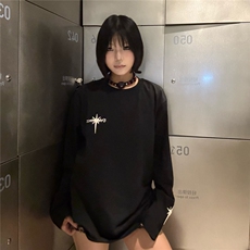 前后刺绣金工休闲长袖卫衣D328-CX6607-P35特，男装卫衣，电商D328