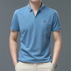 2026夏季休闲款Polo衫男短袖夏季青年百搭T恤男上衣QP1945-P60，男装T恤，星座1105-3