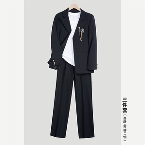 学院风dk制服男套装学生西服外套jk西装衬衫西裤班服潮W6618-P113图片
