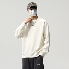 重磅卫衣男春秋新款美式复古宽松圆领长袖t恤套头外套2808-P42K79，男装T恤，电商D215