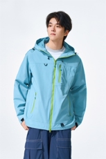 新款男女高品质户外登山服青少年学生冲锋衣夹克外套HS6633-P80，男装夹克，星座1206（原A206）