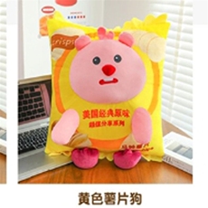 皮皮乐园毛绒玩具 海狸抱枕薯片