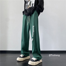 抖音品质春季新款大菠萝格300克宽松卫裤B315-K23410-特p30控58，男装休闲裤，电商B315