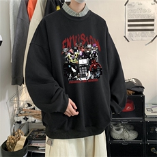 特P25控48秋冬新款男士圆领卫衣宽松休闲日常百搭上衣WQ2433，男装卫衣，电商B370