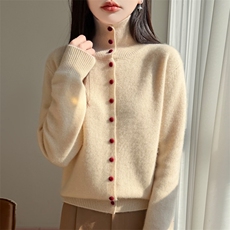 女装2026秋冬新款慵懒风毛衣针织开衫，女装针织衫/毛衣，大美人包芯纱店