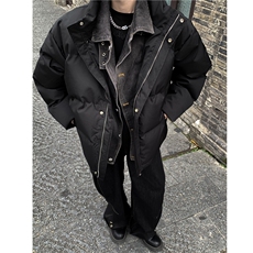 牛仔假两件拼接棉衣男冬季休闲宽松加厚保暖外套棉服12209-p115，男装工装外套，电商C307
