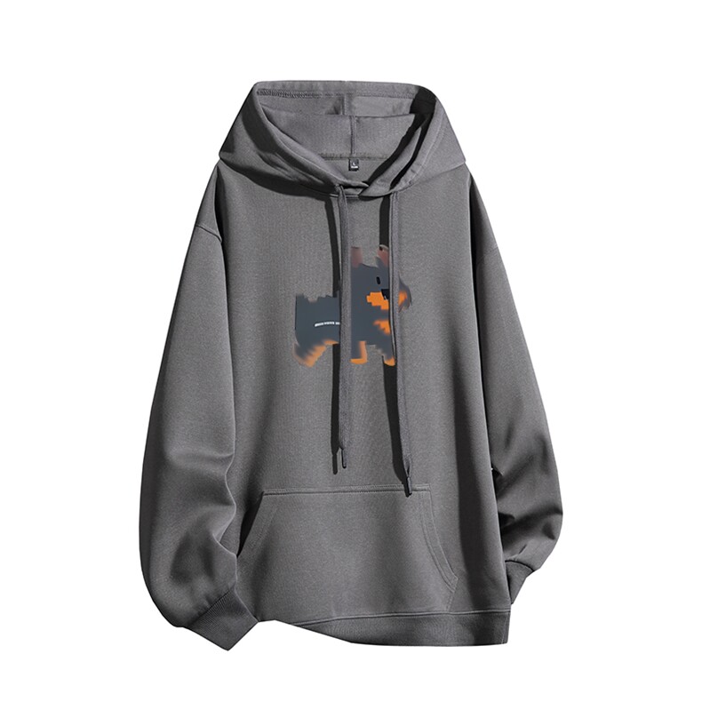 得物供货、复合重磅420克现货连帽卫衣宽松HD019-1-HML444-特P45,男装卫衣,电商019-1