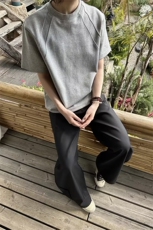 [网图]2026夏季拼接短袖T恤美式解构t恤X64112-TP14不，男装T恤，电商A102
