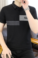 25052-特P35春季休闲时尚T恤男短袖打底衫商务休闲修身短袖POLO衫，男装T恤，电商D310B-1